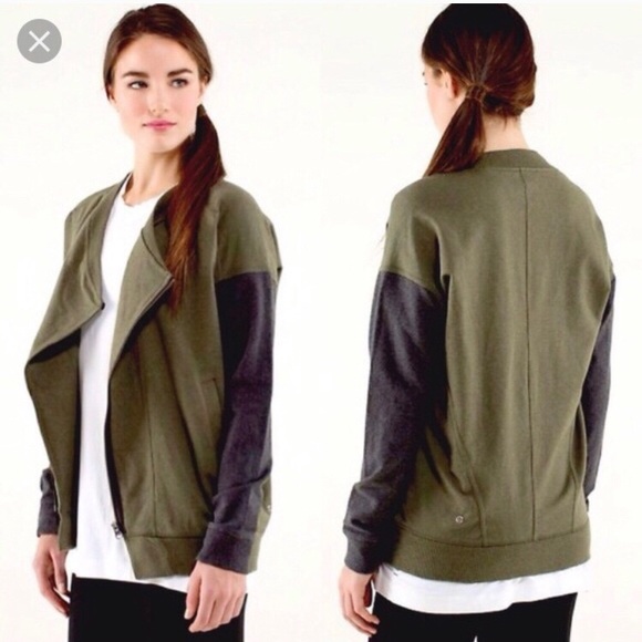 lululemon athletica Jackets & Blazers - Lululemon Mula Bundle Green and Grey Wrap Size 2